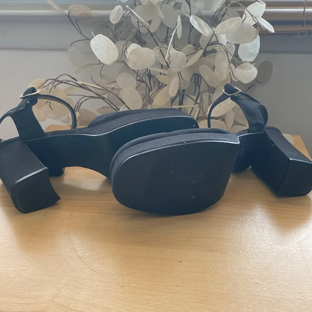 Vintage 90s Black Highlights platform ankle Mary Jane - Picture 4 of 4